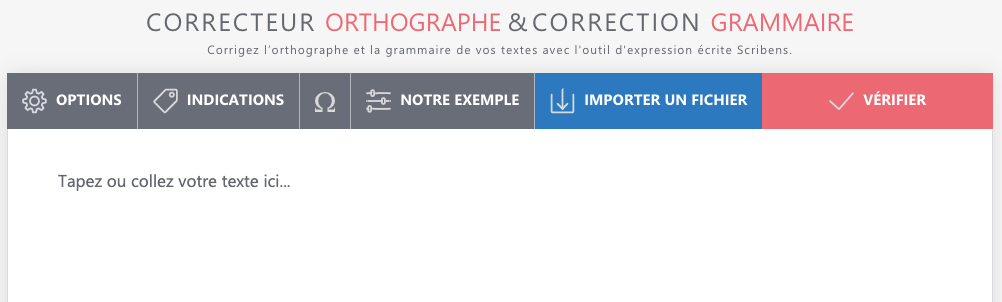 comment utiliser ce correcteur en ligne ?