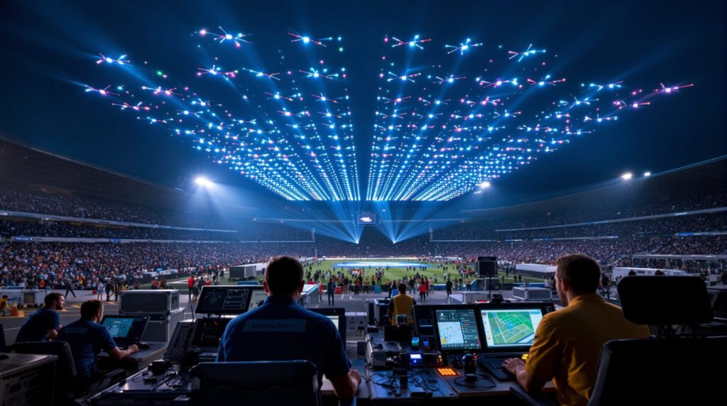 comment fonctionne les spectacles de drone