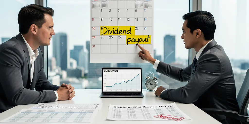 date de distribution des dividendes