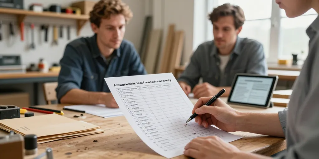 liste activité artisanale